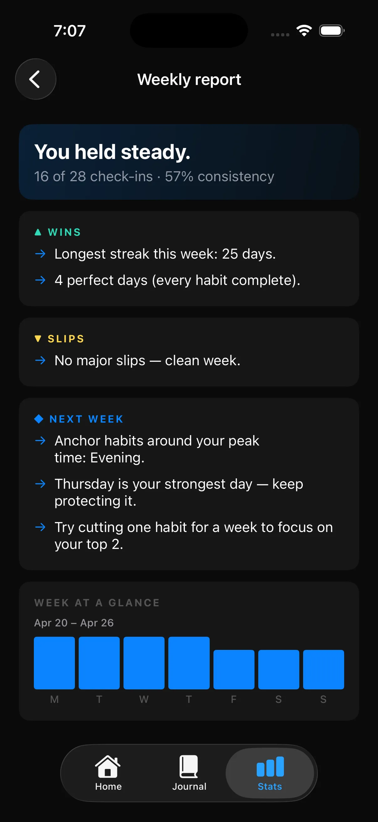 StreakMate AI streak recovery view